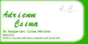 adrienn csima business card